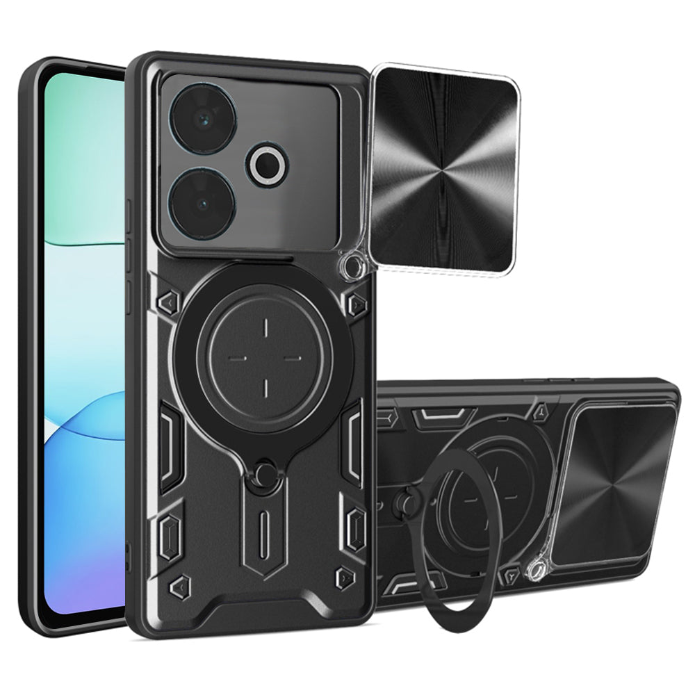 Capa para Xiaomi Poco M6 4G / Redmi 13, Techsuit, CamGuard Pro, Preta
