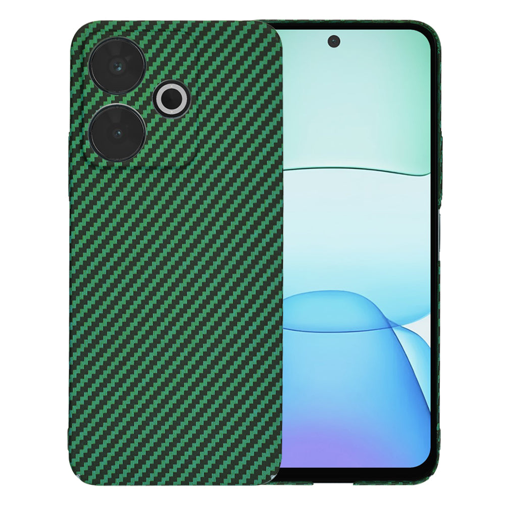 Capa para Xiaomi Poco M6 4G / Redmi 13, Techsuit, Carbonite FiberShell, Verde