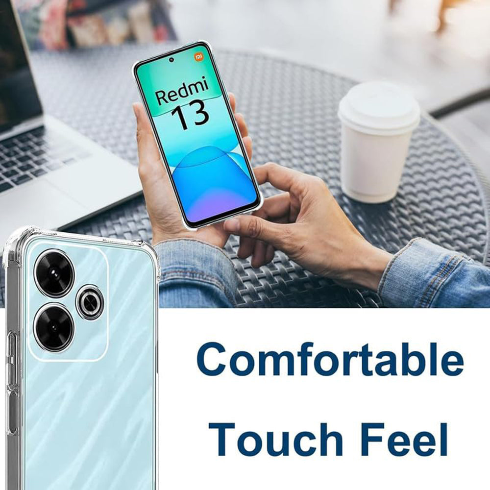 Capa para Xiaomi Poco M6 4G / Redmi 13, Techsuit, Anti-impactos Transparente, Transparente