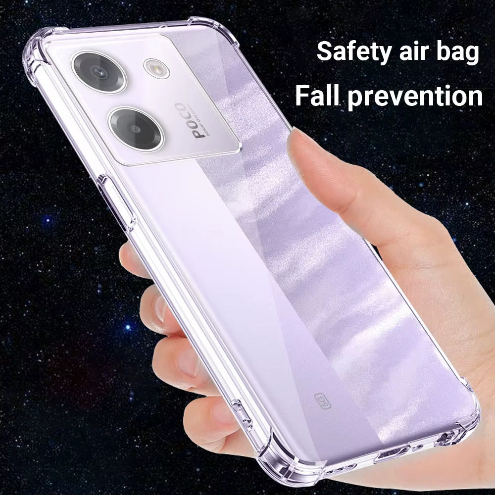 Capa para Xiaomi Poco M7 Pro 5G, Techsuit, Shockproof Clear, Transparente