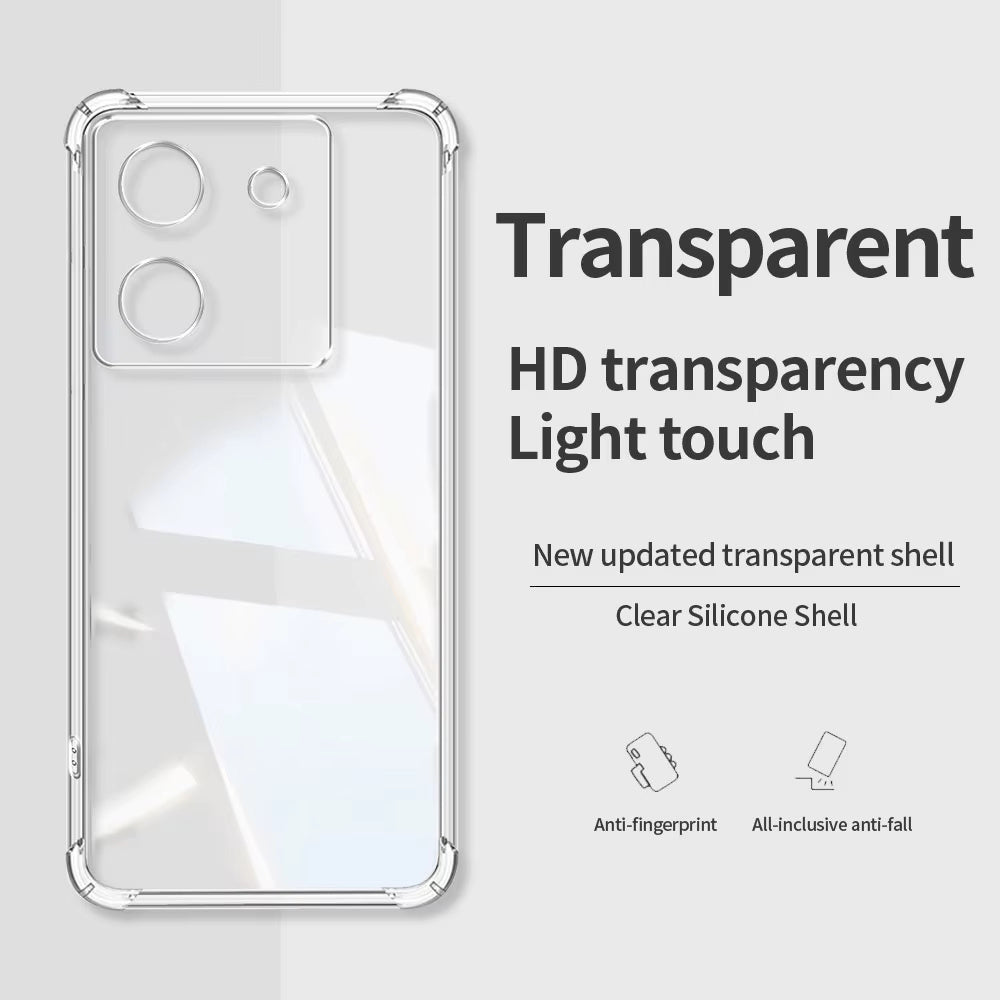 Capa para Xiaomi Poco M7 Pro 5G, Techsuit, Shockproof Clear, Transparente