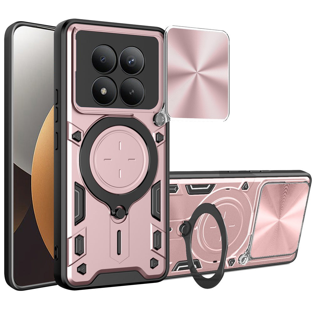 Capa para Xiaomi Poco M8 Pro / Redmi Note 15 Pro+ 5G, Techsuit, CamGuard Pro, Rosa Dourada