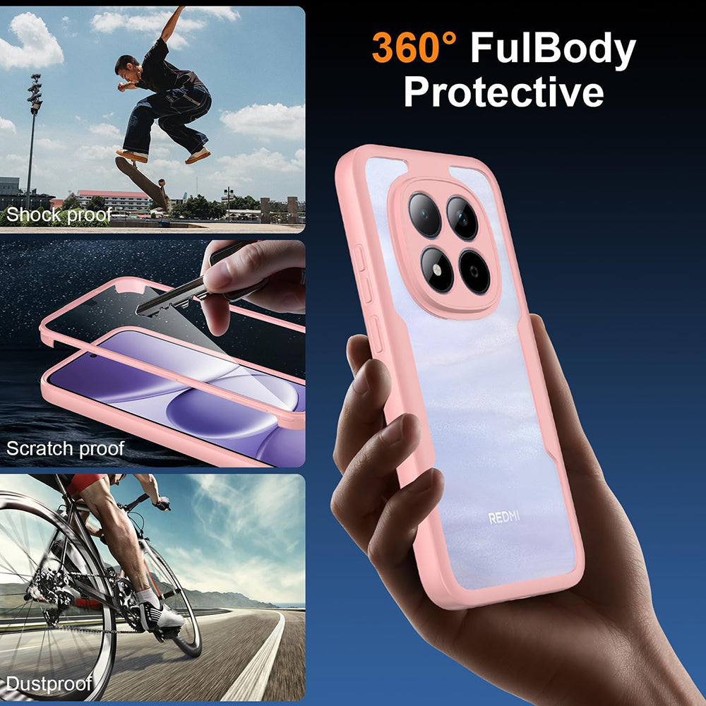 Capa para Xiaomi Poco M8 Pro / Redmi Note 15 Pro+ 5G, Techsuit, ColorVerse 360, Rosa