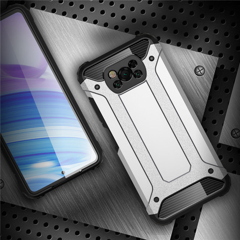 Capa para Xiaomi Poco X3 Pro / X3 NFC / X3, Techsuit, Hybrid Armor, Preta