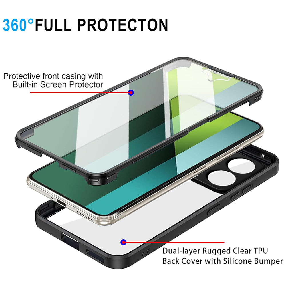 Capa para Xiaomi Poco X6 / Note 13 Pro 5G, Techsuit, ColorVerse 360, Preta