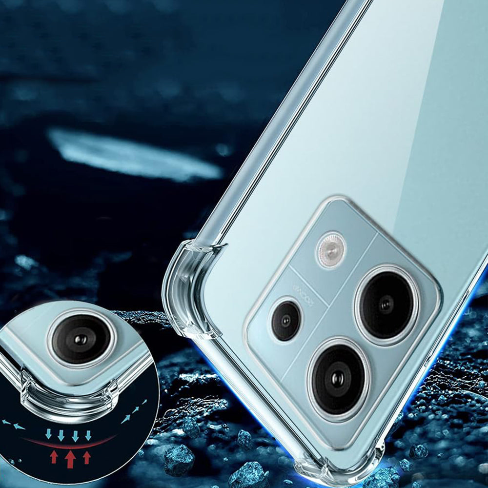 Capa para Xiaomi Poco X6 / Note 13 Pro 5G, Techsuit, Transparente à Prova de Choques, Transparente