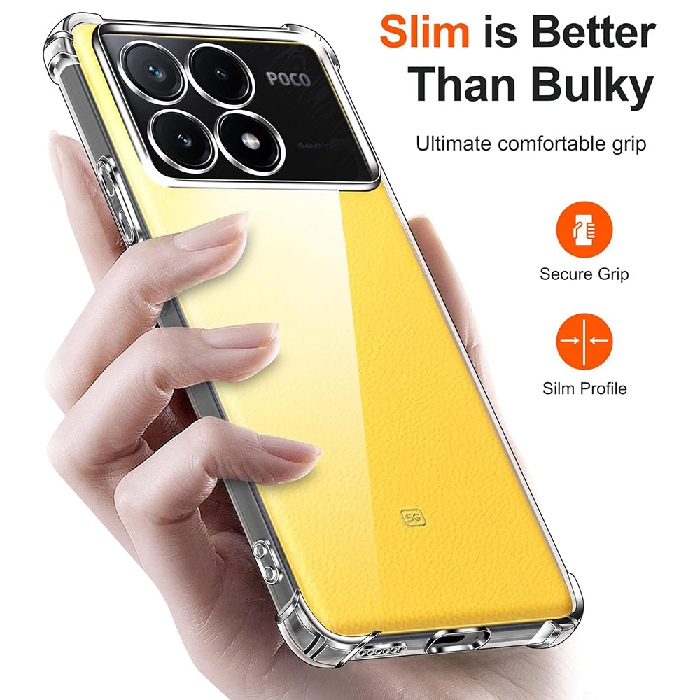 Capa para Xiaomi Poco X6 Pro, Techsuit, Shockproof Clear, Transparente