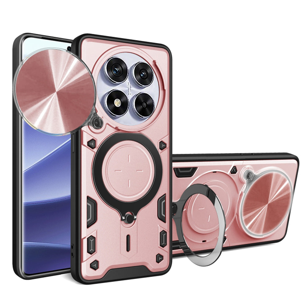 Capa para Xiaomi Poco X7 / Note 14 Pro 5G, Techsuit, CamGuard Pro, Rosa Dourado