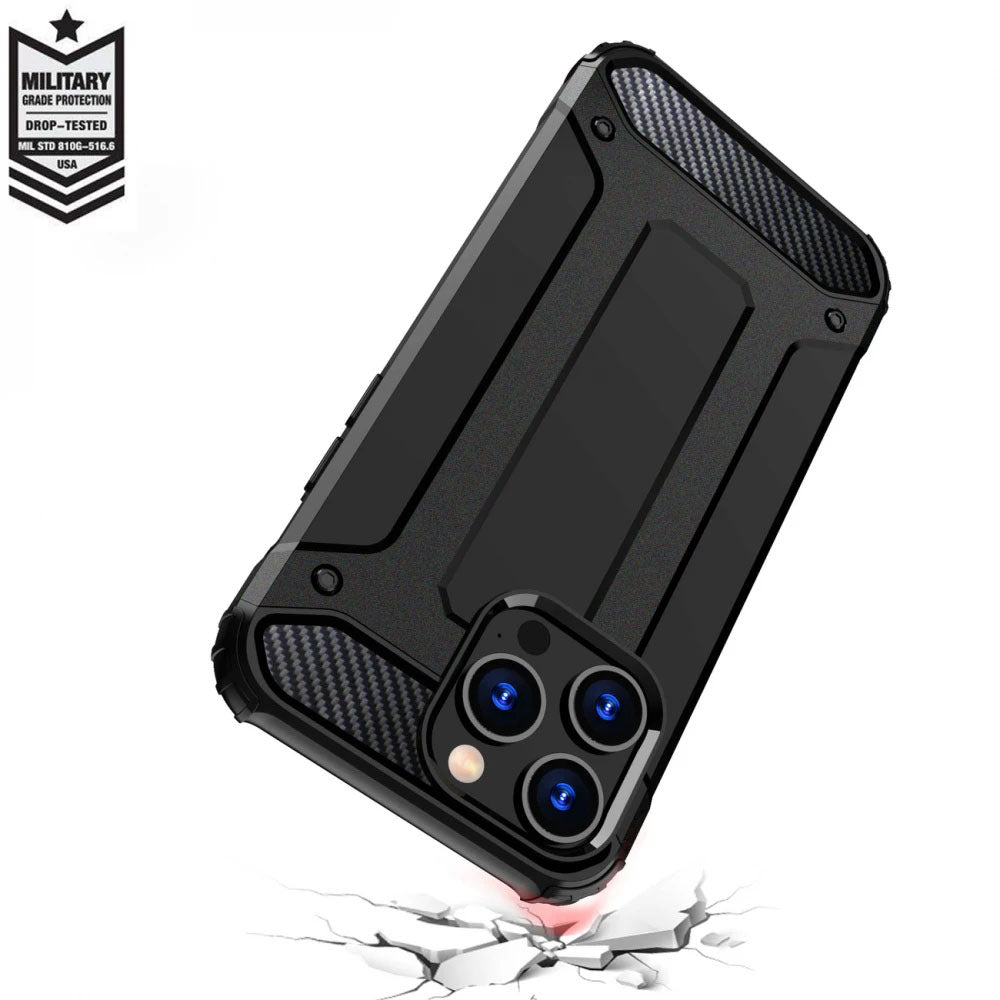 Capa para Xiaomi Poco X7 / Note 14 Pro 5G, Techsuit, Hybrid Armor, Preta