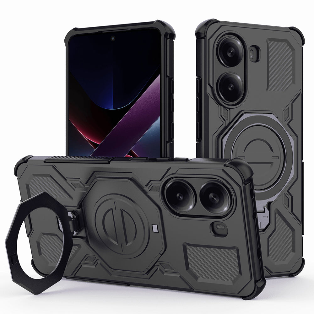 Capa para Xiaomi Poco X7 Pro, Techsuit, Carbon Shield Pro, Preta