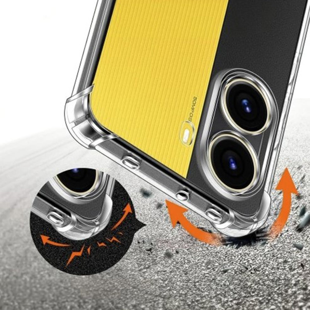 Capa para Xiaomi Poco X7 Pro, Techsuit, Shockproof Clear, Transparente
