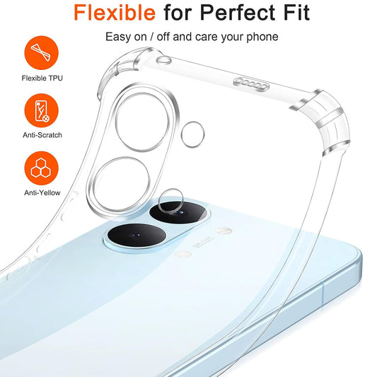 Capa para Xiaomi Poco X8 Pro Max, Techsuit, Shockproof Clear, Transparente