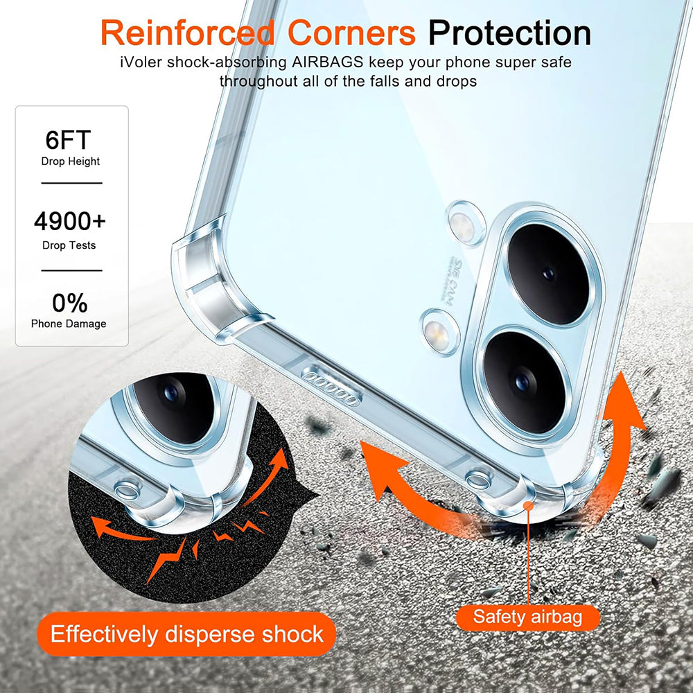 Case for Xiaomi Poco X8 Pro Max, Techsuit, Shockproof Clear, Transparent