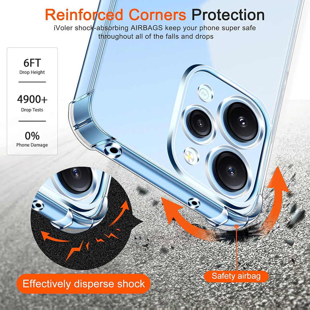 Capa para Xiaomi Redmi 12 5G / 12, Techsuit, Transparente à Prova de Choques