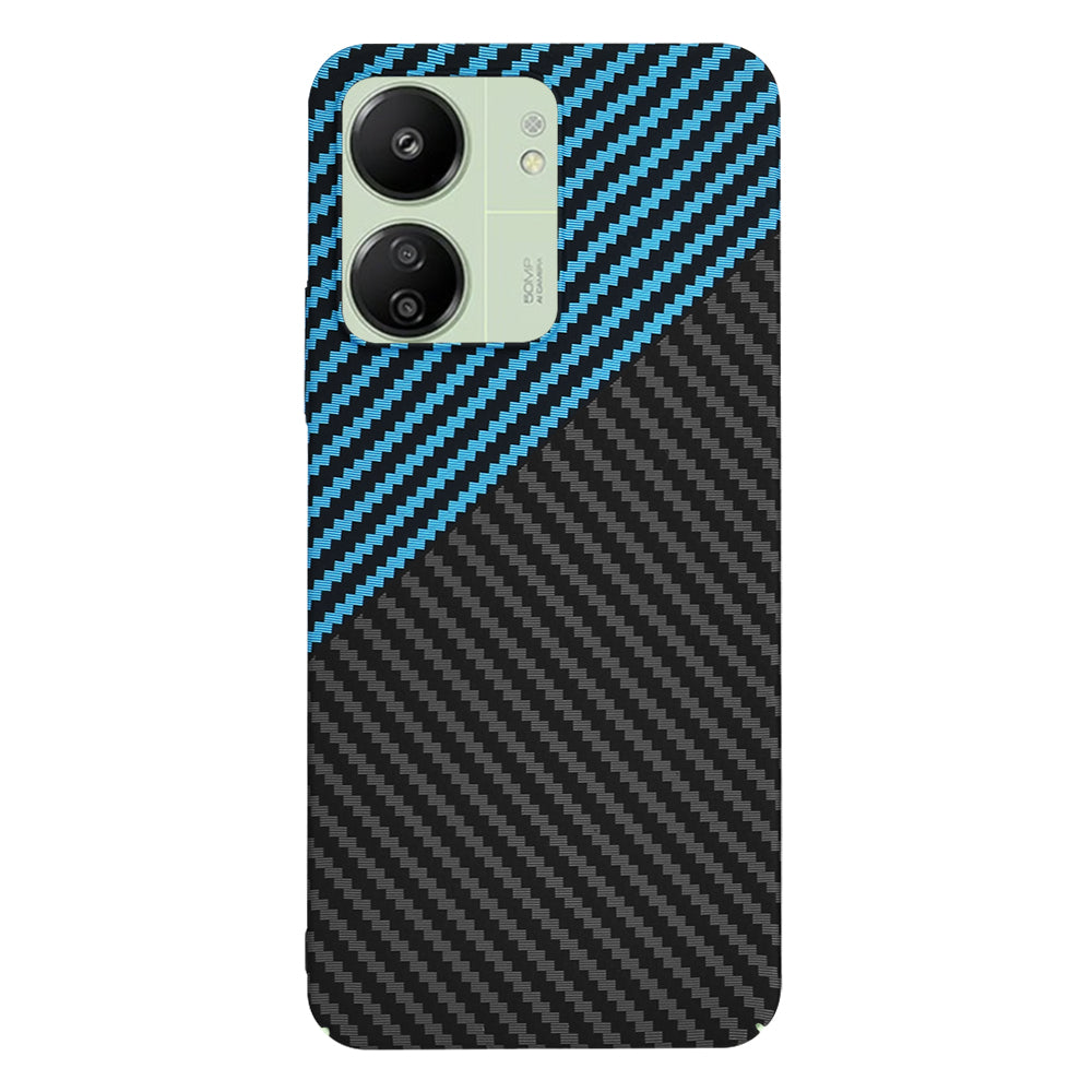 Capa para Xiaomi Redmi 13C 5G / 13C / Poco C65, Techsuit, Carbonite FiberShell, Preto Azul