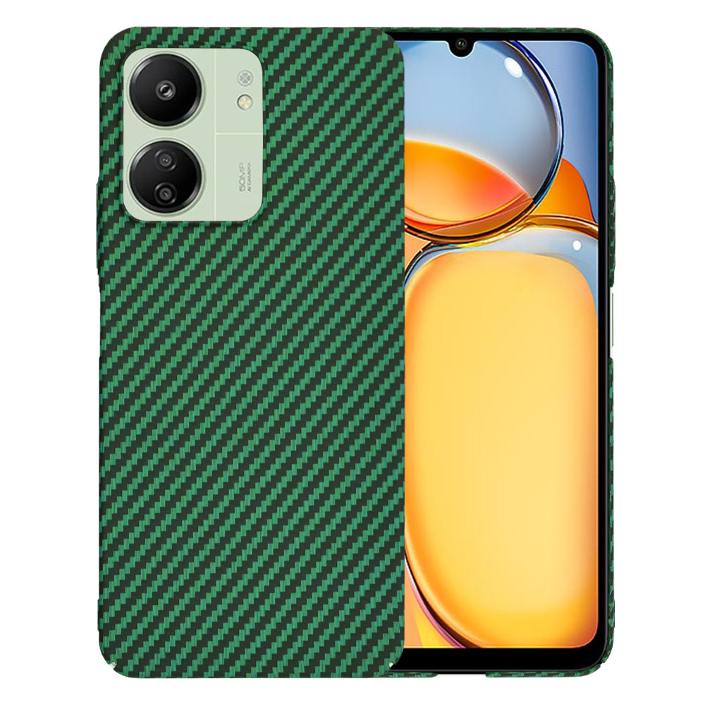 Capa para Xiaomi Redmi 13C 5G / 13C / Poco C65, Techsuit, Carbonite FiberShell, Verde