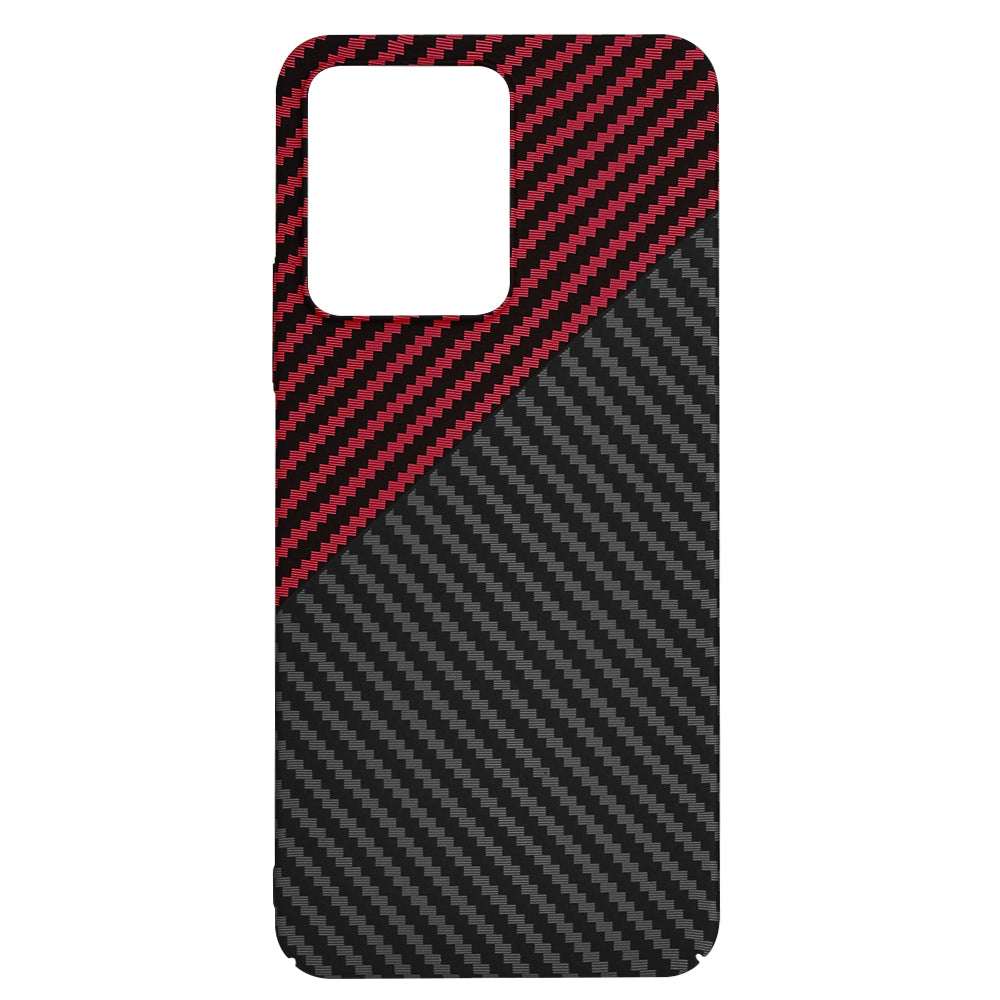 Capa para Xiaomi Redmi 13C 5G / 13C / Poco C65, Techsuit, Carbonite FiberShell, Preto Vermelho