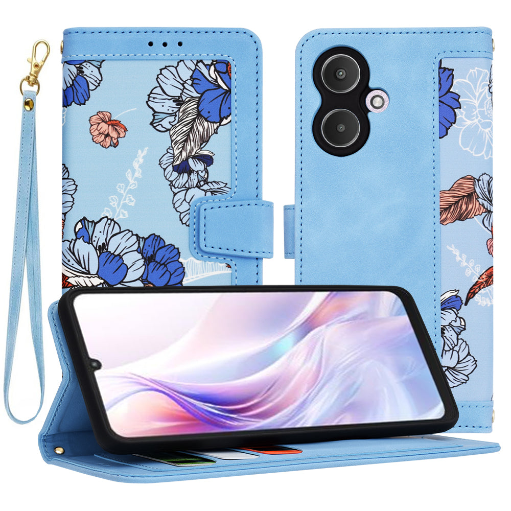 Capa para Xiaomi Redmi 13C 5G, Techsuit, FlipCraft, Azul