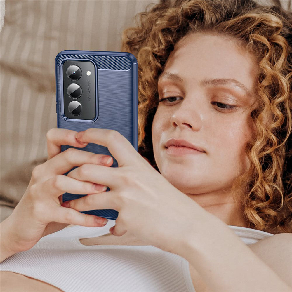 Capa para Xiaomi Redmi 15 5G / 15 4G, Techsuit, Carbono, Azul