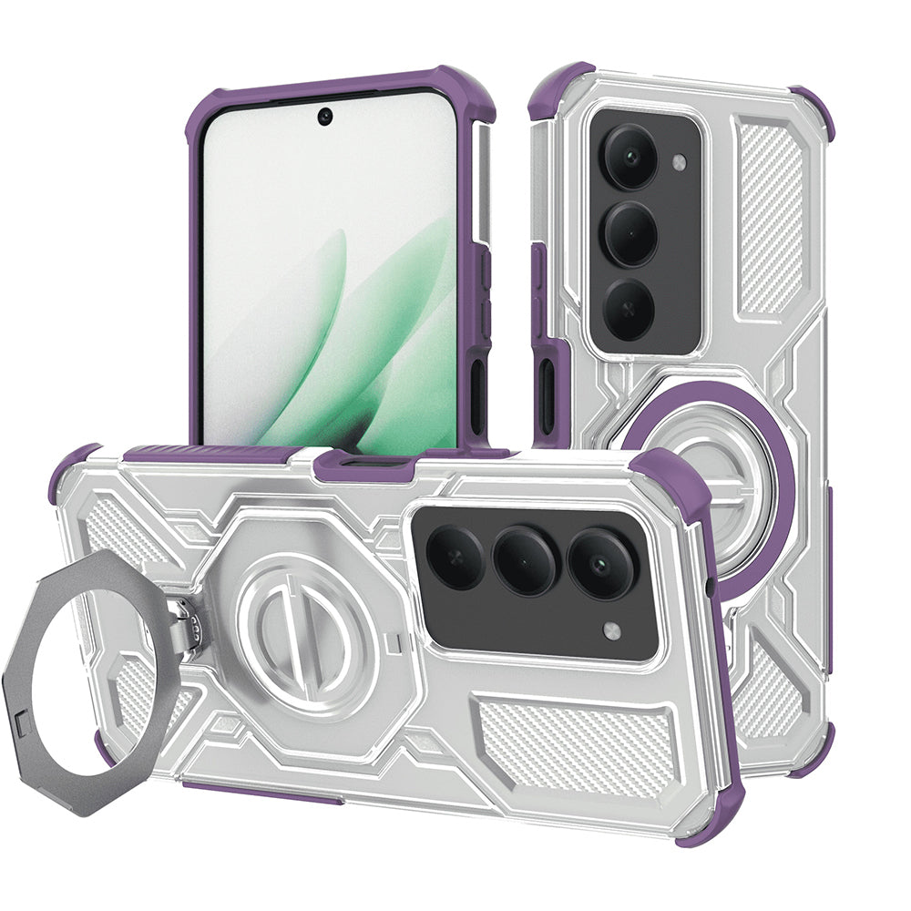 Capa para Xiaomi Redmi 15 5G / 15 4G, Techsuit, Carbon Shield Pro, Roxo