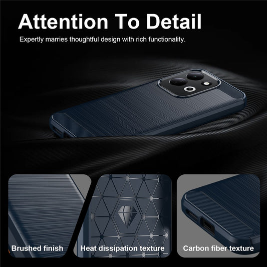 Capa para Xiaomi Redmi 17 5G / 17 4G, Techsuit, Carbono, Azul