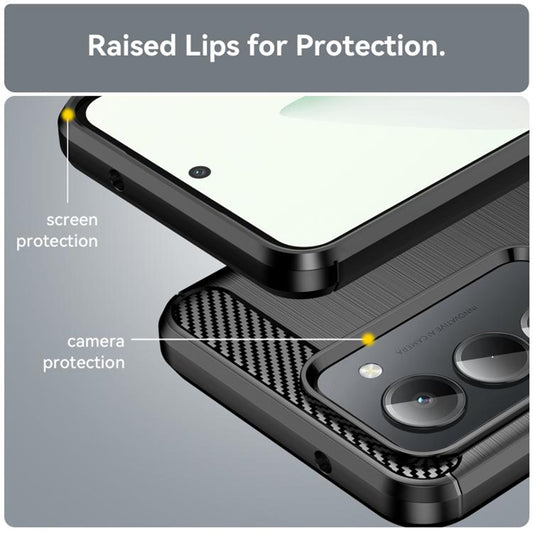 Capa para Xiaomi Redmi 15 5G / 15 4G, Techsuit, Carbono, Preta