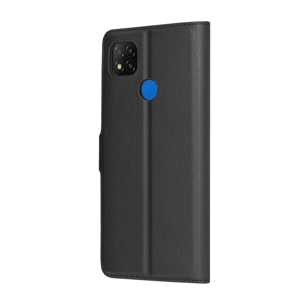 Capa para Xiaomi Redmi 9C NFC / 9C, Techsuit, Leather Folio, Preta