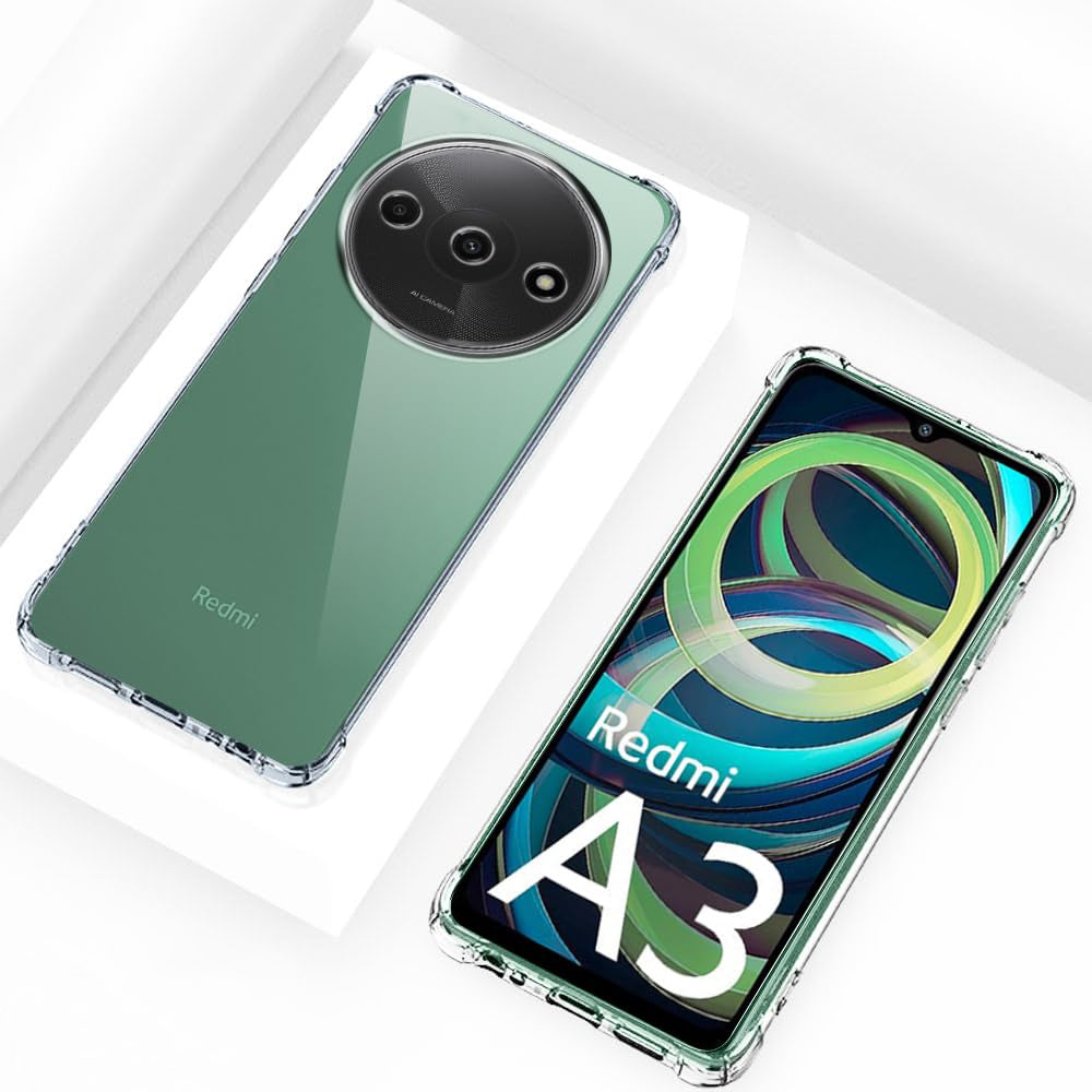 Capa para Xiaomi Redmi A3x / A3, Techsuit, Transparente à Prova de Choques, Transparente