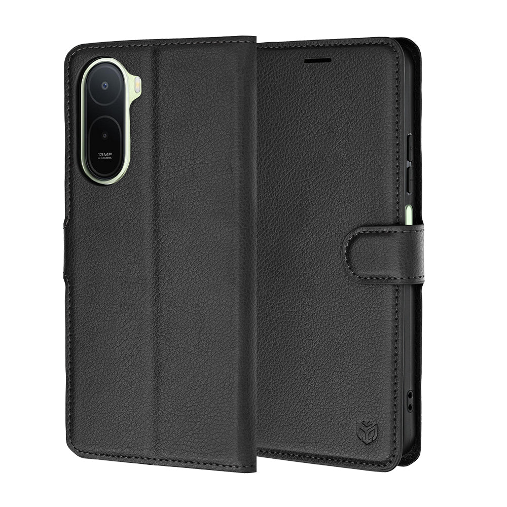 Capa para Xiaomi Redmi A7 Pro 4G, Techsuit, Leather Folio, Preta