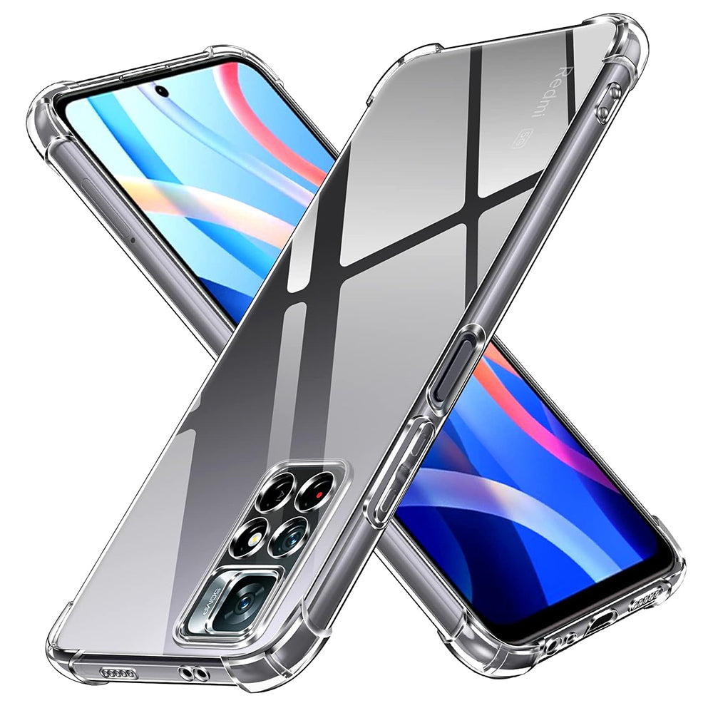 Capa para Xiaomi Redmi Note 11S / Note 11, Techsuit, Transparente à Prova de Choques