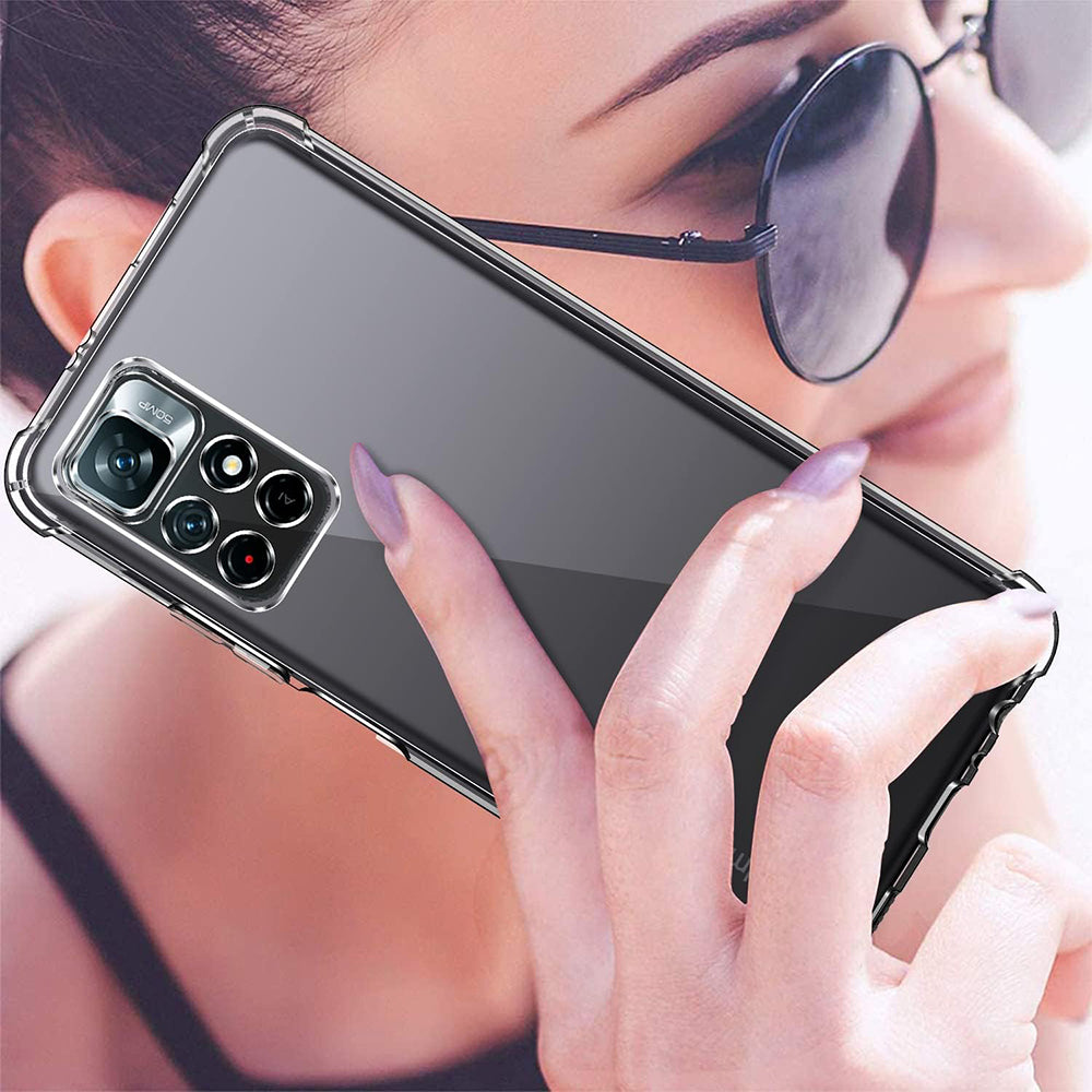 Capa para Xiaomi Redmi Note 11S / Note 11, Techsuit, Transparente à Prova de Choques