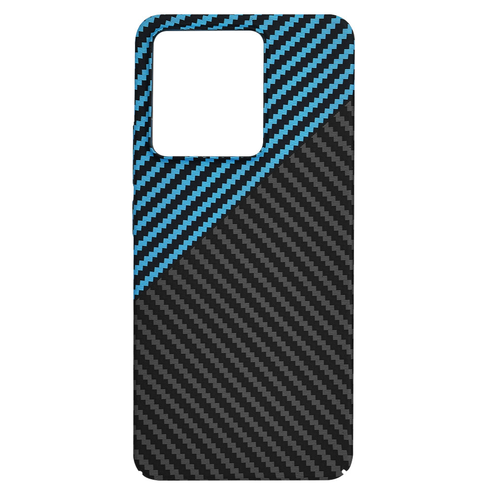 Capa para Xiaomi Redmi Note 13 4G, Techsuit, Carbonite FiberShell, Preto Azul