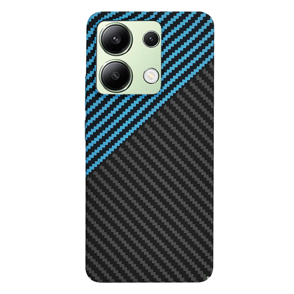 Capa para Xiaomi Redmi Note 13 4G, Techsuit, Carbonite FiberShell, Preto Azul