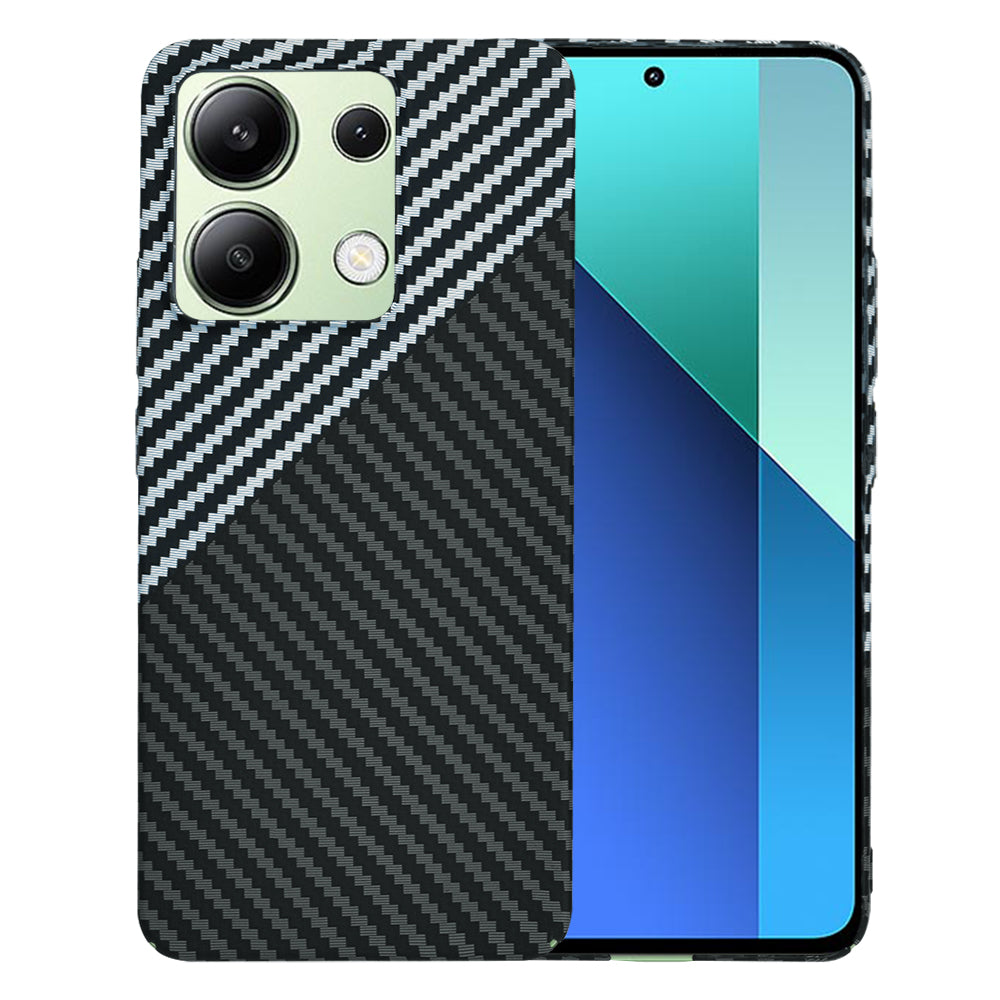 Capa para Xiaomi Redmi Note 13 4G, Techsuit, Carbonite FiberShell, Preto Cinzento