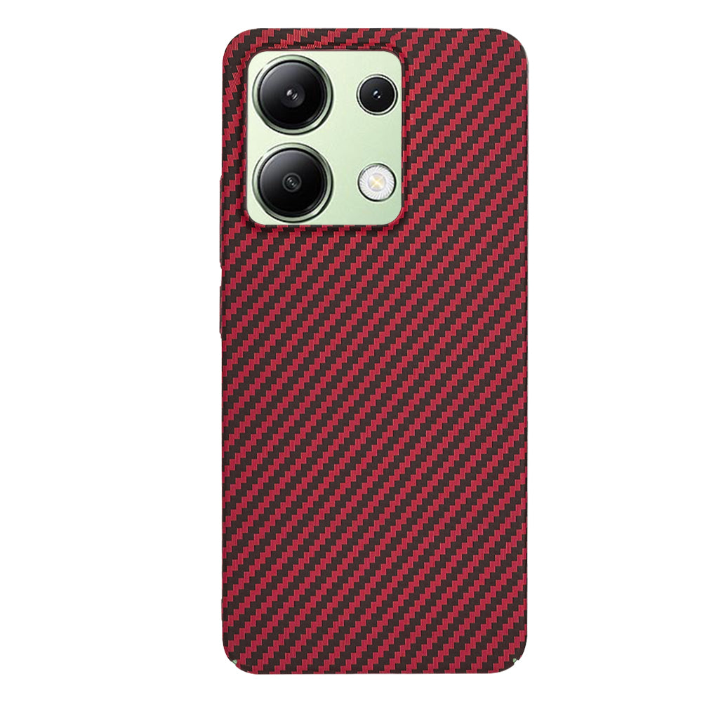Capa para Xiaomi Redmi Note 13 4G, Techsuit, Carbonite FiberShell, Vermelha