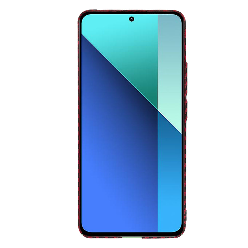 Capa para Xiaomi Redmi Note 13 4G, Techsuit, Carbonite FiberShell, Vermelha