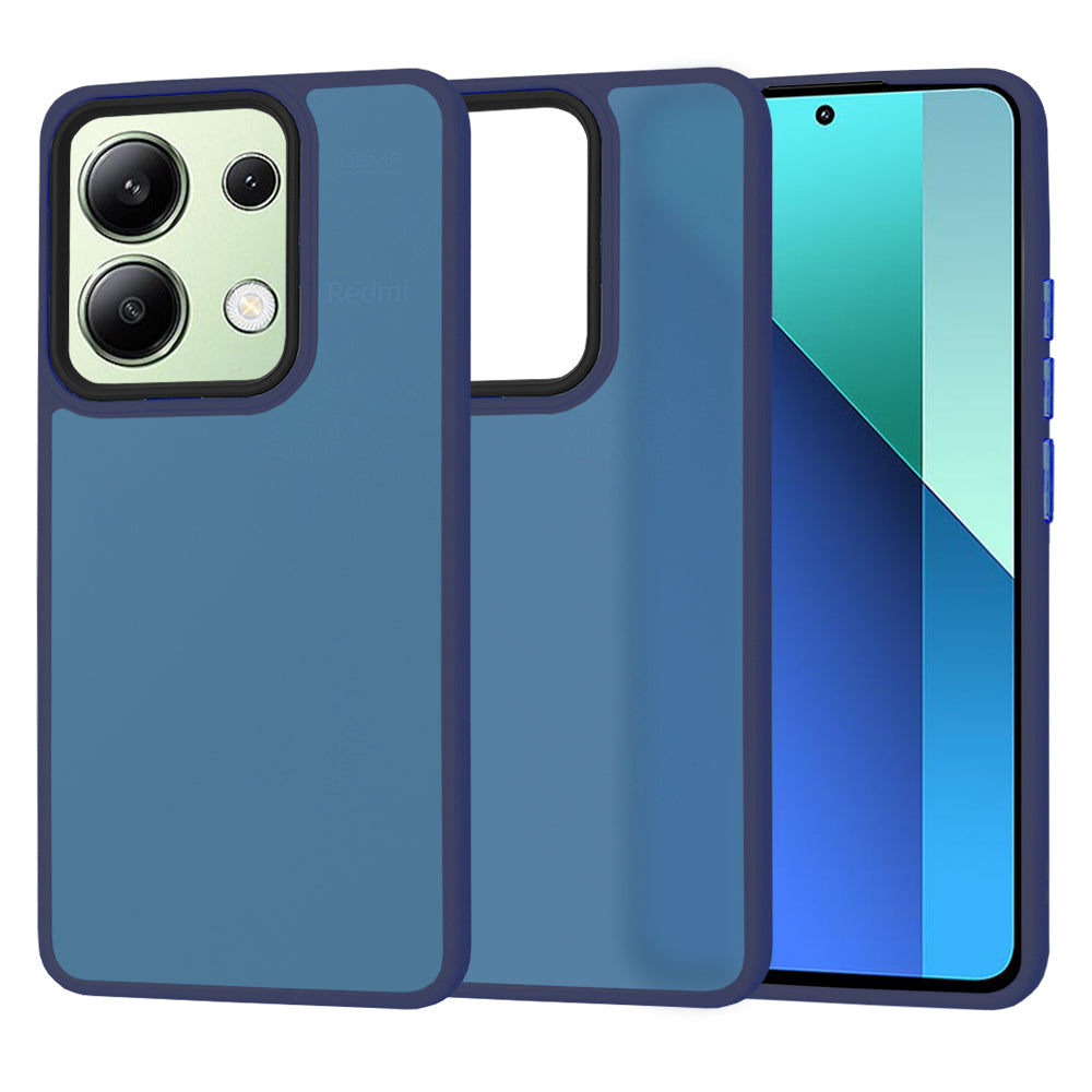 Capa para Xiaomi Redmi Note 13 4G, Techsuit, HaloFrost, Azul Marinho