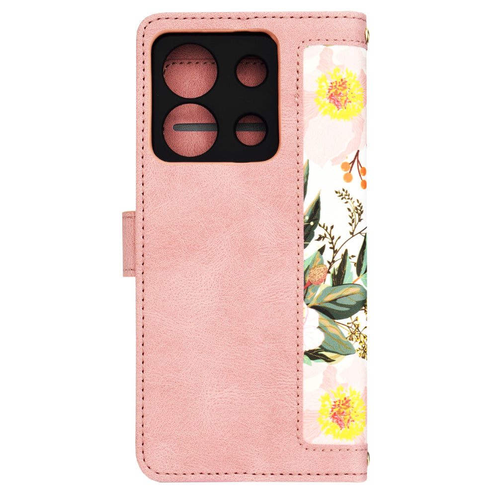 Capa para Xiaomi Redmi Note 13 5G, Techsuit, FlipCraft, Rosa
