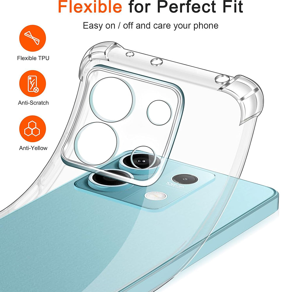 Capa para Xiaomi Redmi Note 13 5G, Techsuit, Shockproof Clear, Transparente