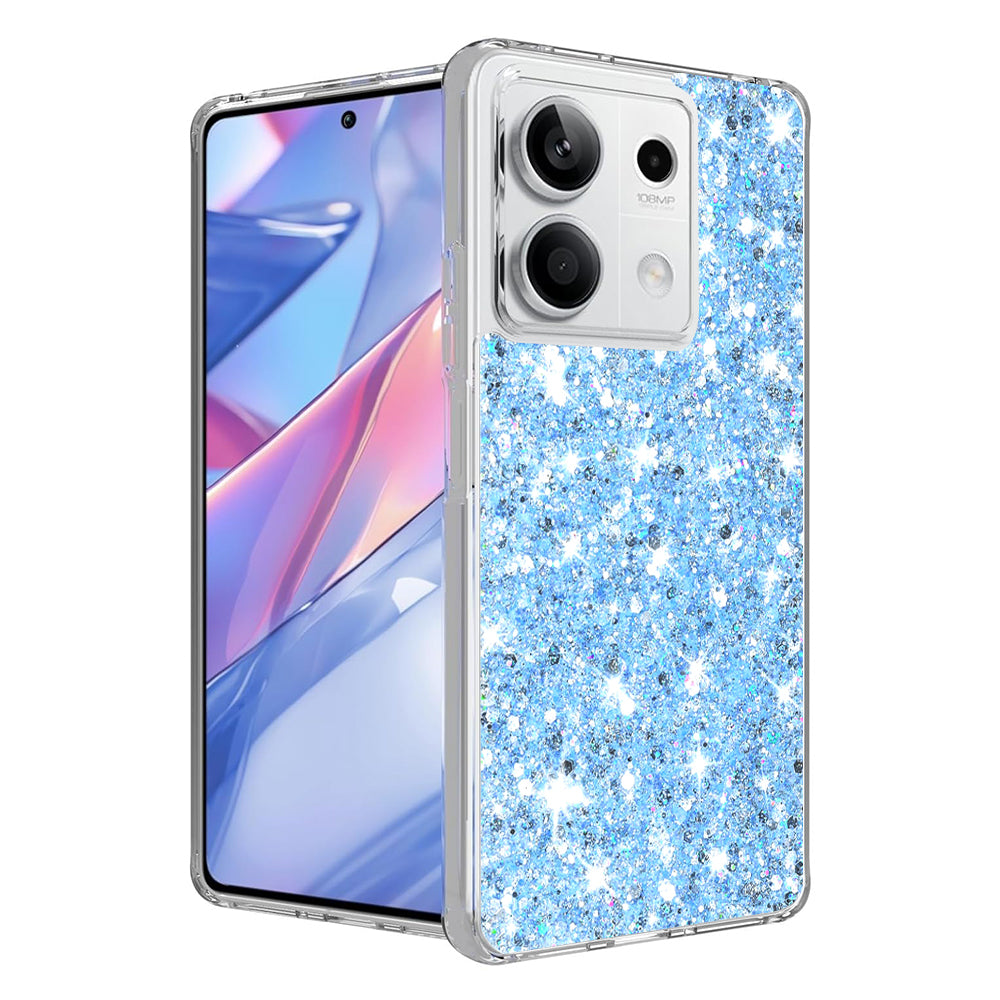 Capa para Xiaomi Redmi Note 13 5G, Techsuit, Glitter Brilhante, Azul