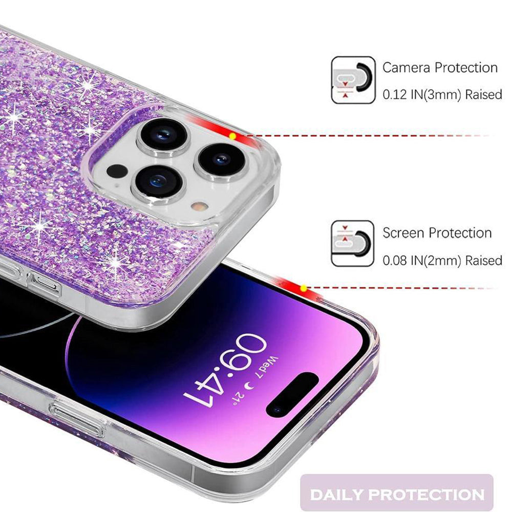 Capa para Xiaomi Redmi Note 13 5G, Techsuit, Glitter Brilhante, Azul