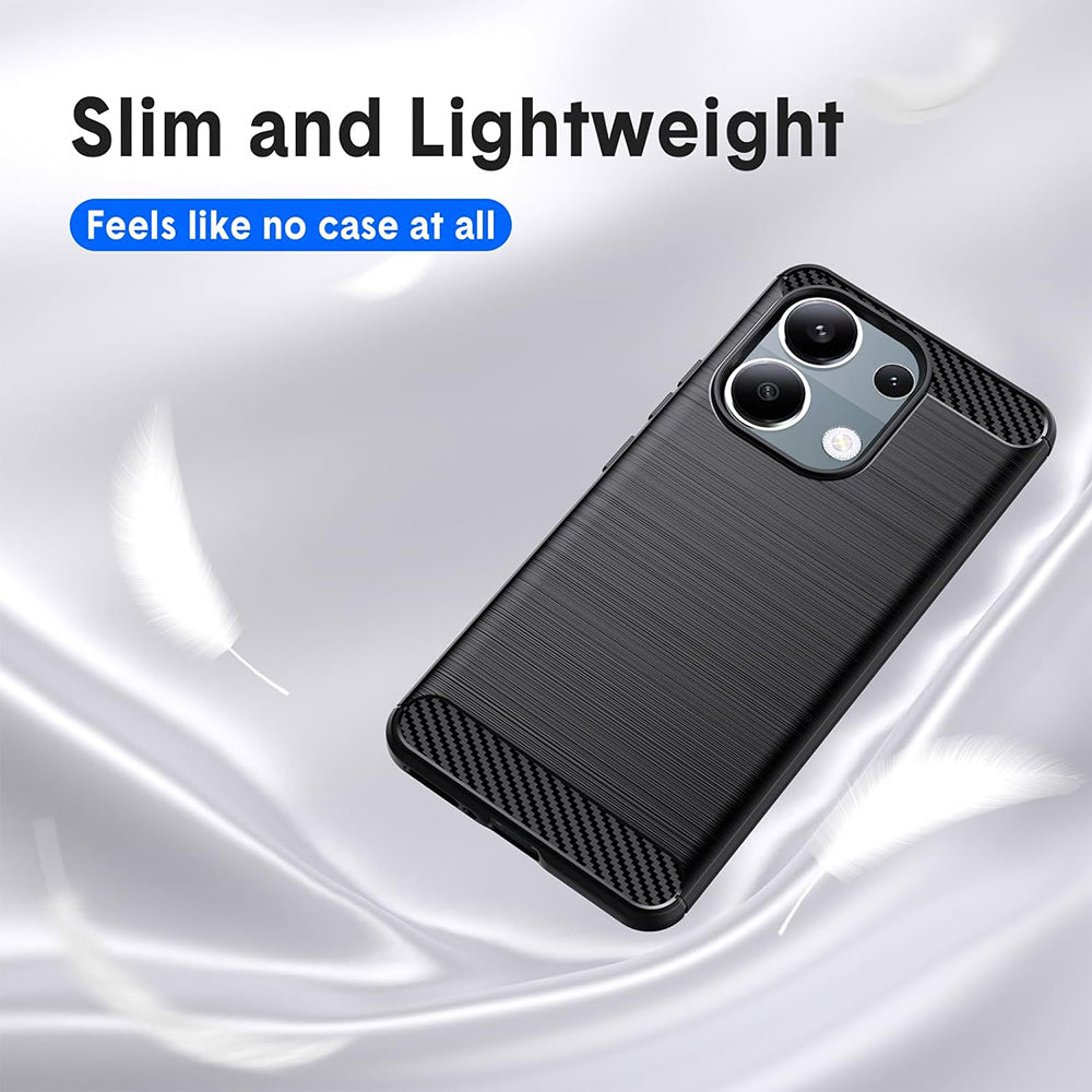 Capa para Xiaomi Redmi Note 13 Pro 4G / Poco M6 Pro 4G, Techsuit, Carbono, Preta
