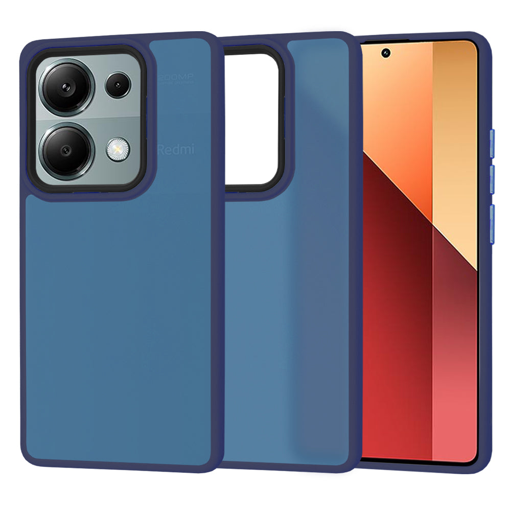 Capa para Xiaomi Redmi Note 13 Pro 4G / Poco M6 Pro 4G, Techsuit, HaloFrost, Azul Marinho