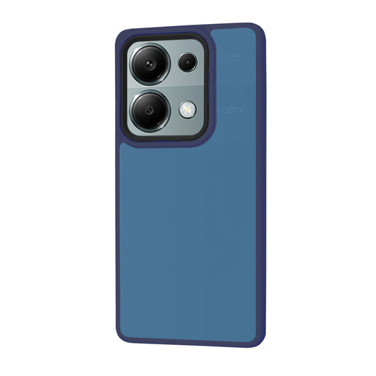 Capa para Xiaomi Redmi Note 13 Pro 4G / Poco M6 Pro 4G, Techsuit, HaloFrost, Azul Marinho