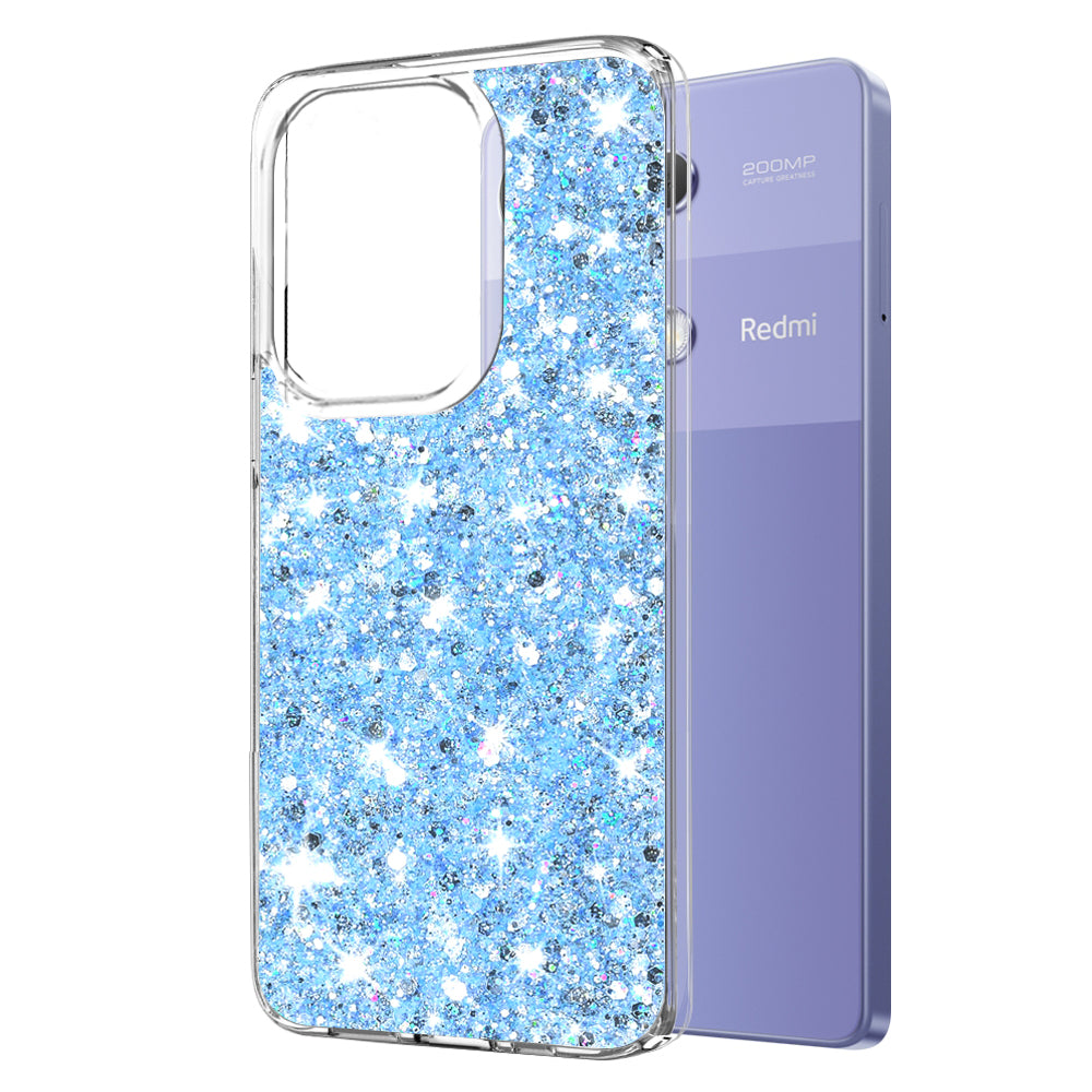 Capa para Xiaomi Redmi Note 13 Pro 4G / Poco M6 Pro 4G, Techsuit, Glitter Brilhante, Azul