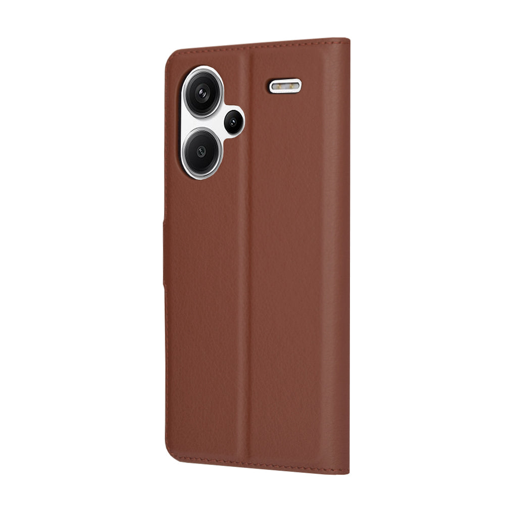 Capa para Xiaomi Redmi Note 13 Pro+, Techsuit, Leather Folio, Castanha
