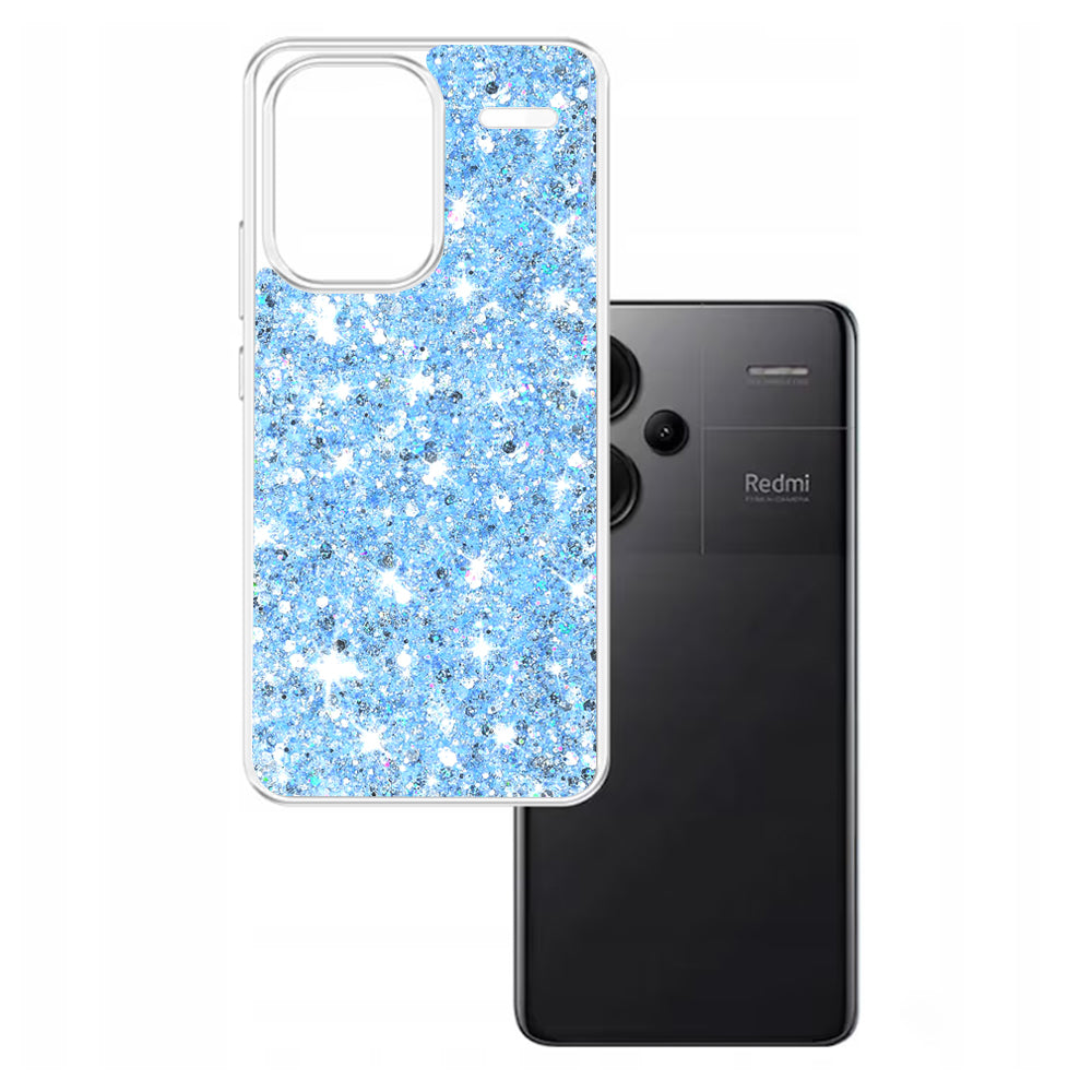 Capa para Xiaomi Redmi Note 13 Pro+, Techsuit, Glitter Brilhante, Azul