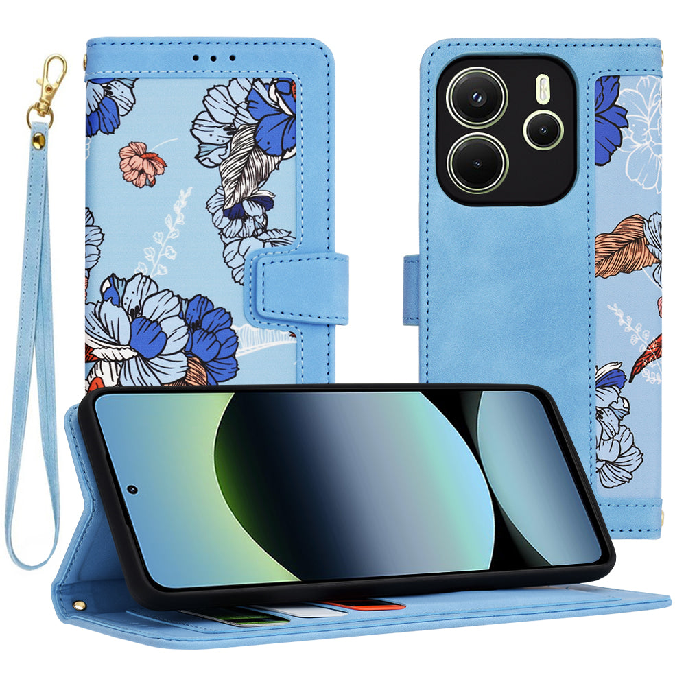 Capa para Xiaomi Redmi Note 14 4G (Regional), Techsuit, FlipCraft, Azul