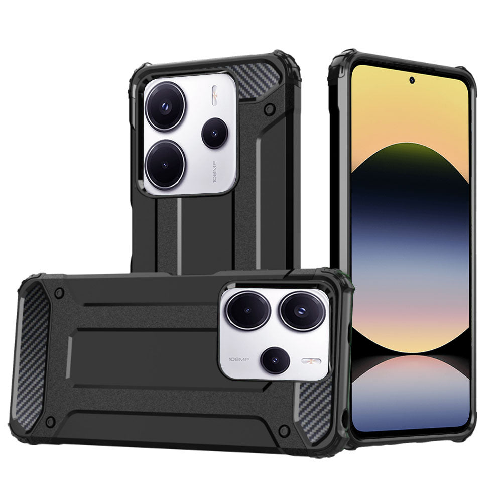 Capa para Xiaomi Redmi Note 14 4G (Regional), Techsuit, Hybrid Armor, Preta