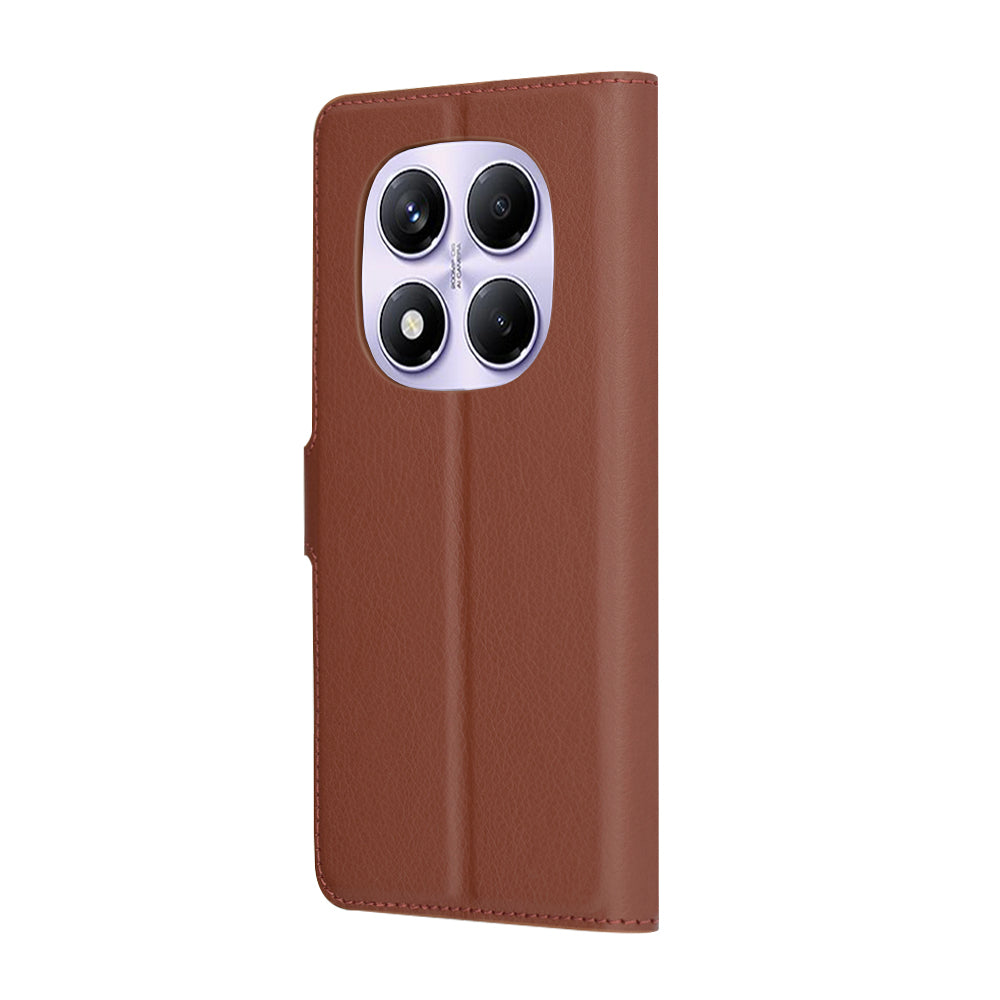 Capa para Xiaomi Redmi Note 14 Pro 4G, Techsuit, Leather Folio, Castanha